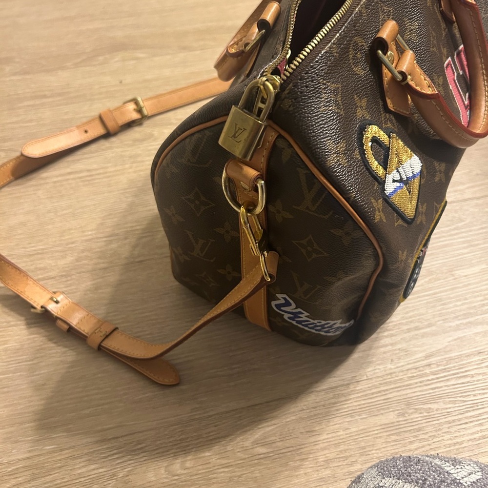 Louis Vuitton Monogram Speedy 30 with Colorful Patches - Picture 5 of 13